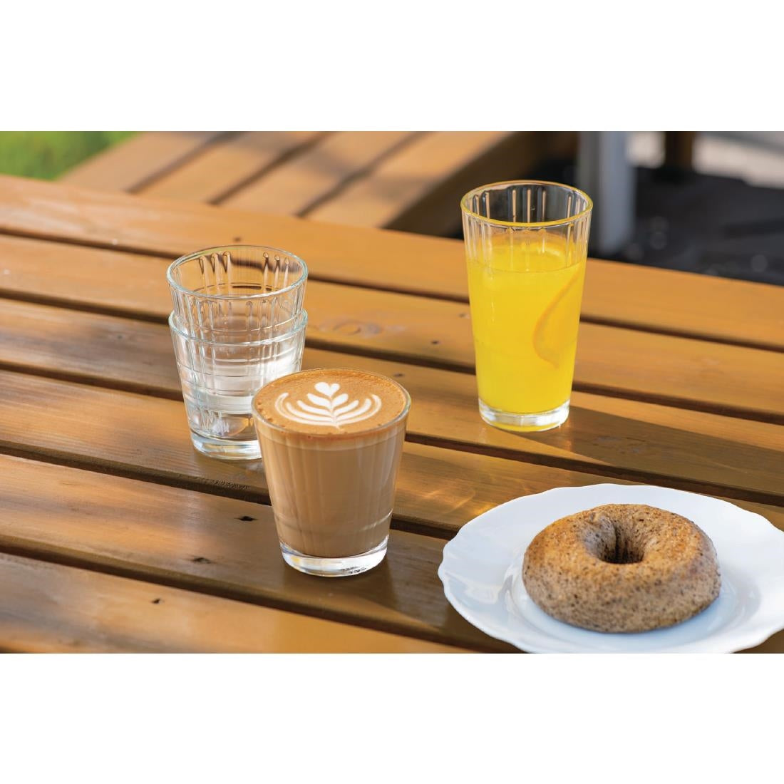 Arcoroc Stack Up Cross Tumblers 210ml (24 Pack)