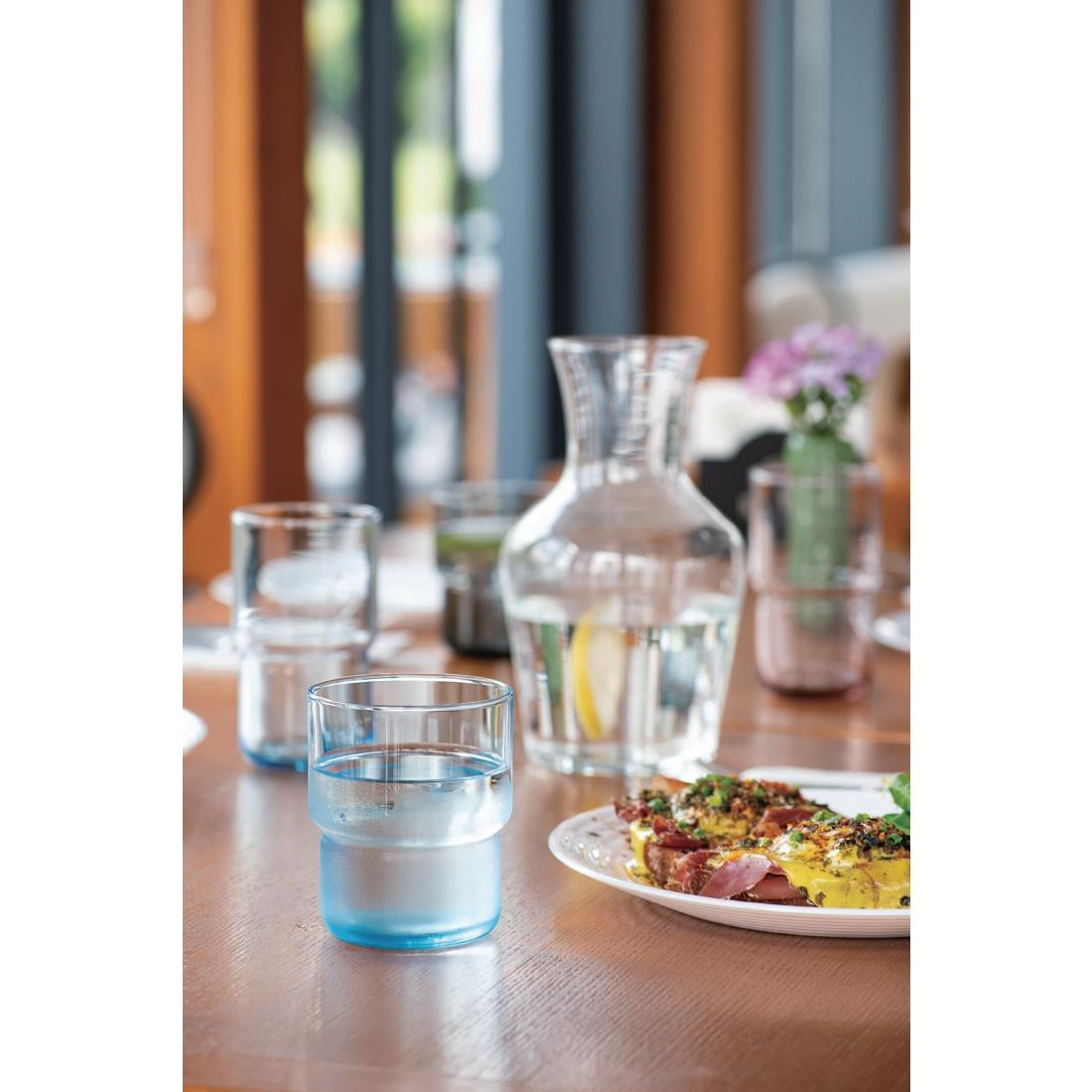 Arcoroc Log Brush Blue Tumblers 220ml (24 Pack)