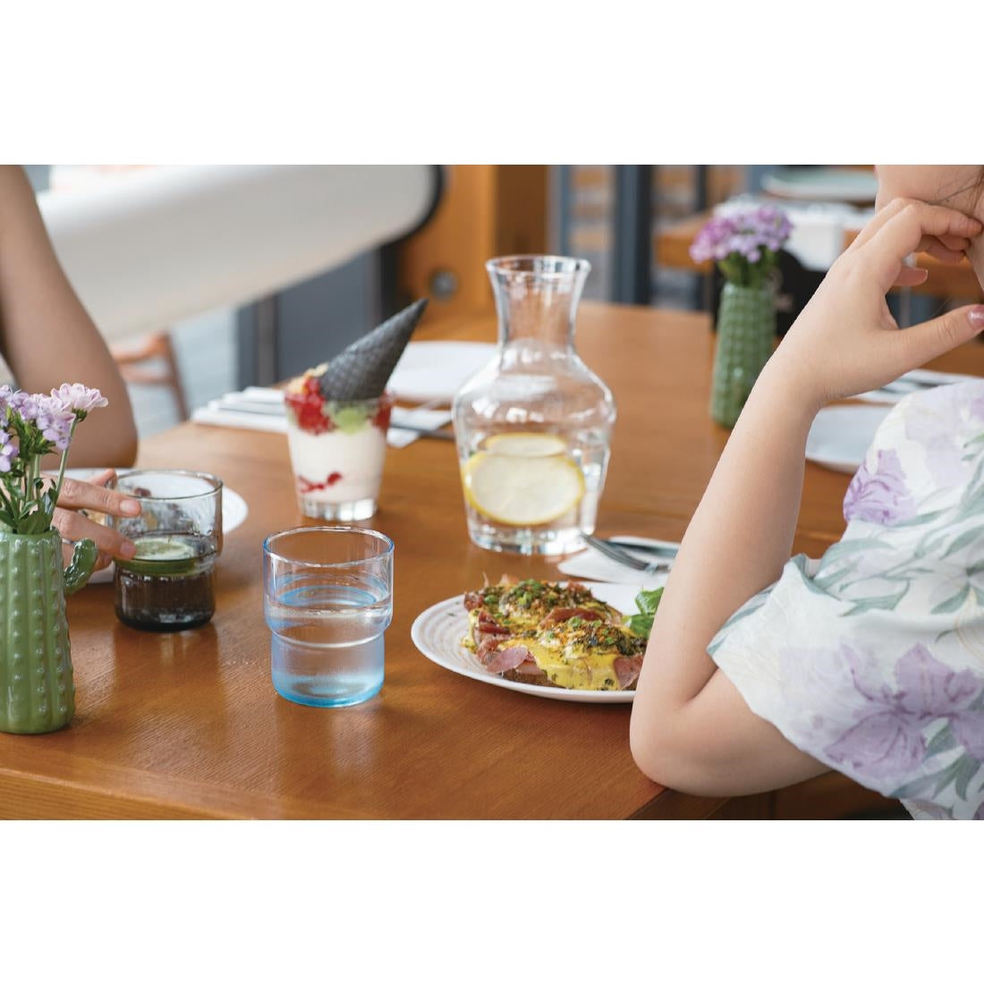 Arcoroc Log Brush Blue Tumblers 220ml (24 Pack)