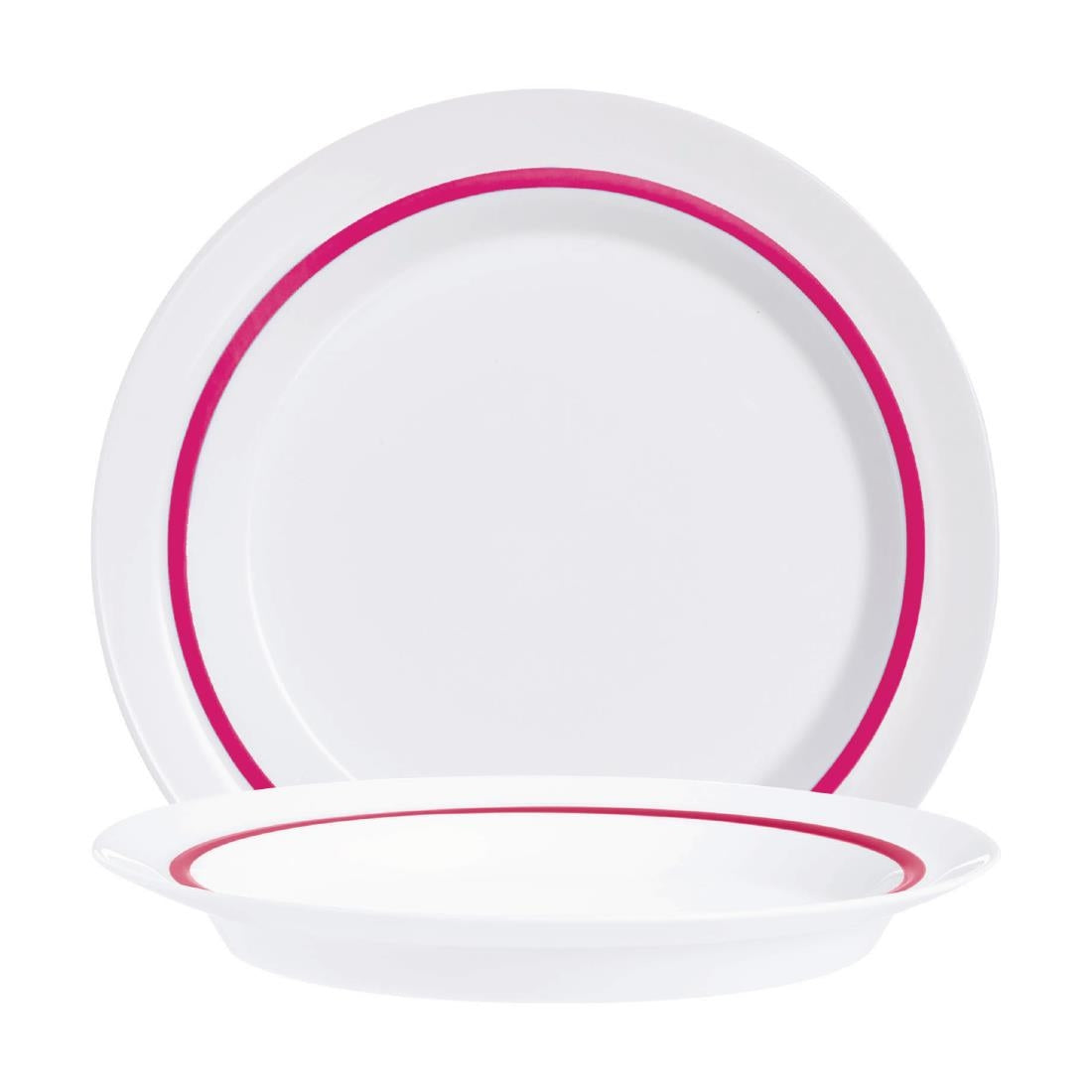 Arcoroc Autonomy Red Plates 190mm (12 Pack)