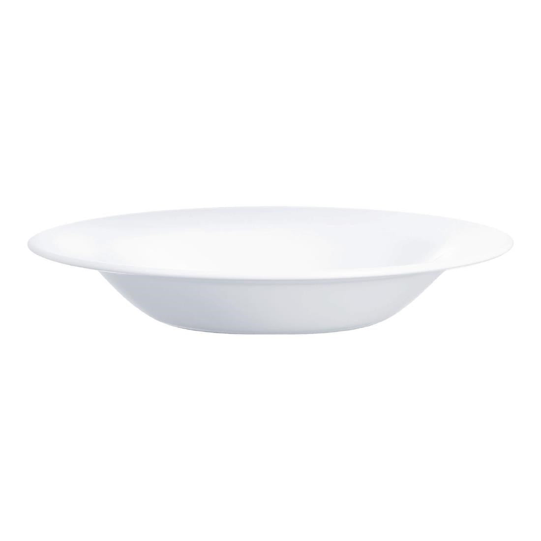 Arcoroc Intensity White Soup Plates 220mm (24 Pack)