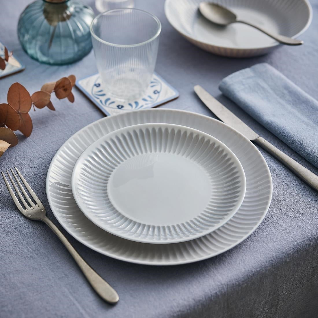 Luminarc Cottage Grey Dessert Plates 190mm (24 Pack)