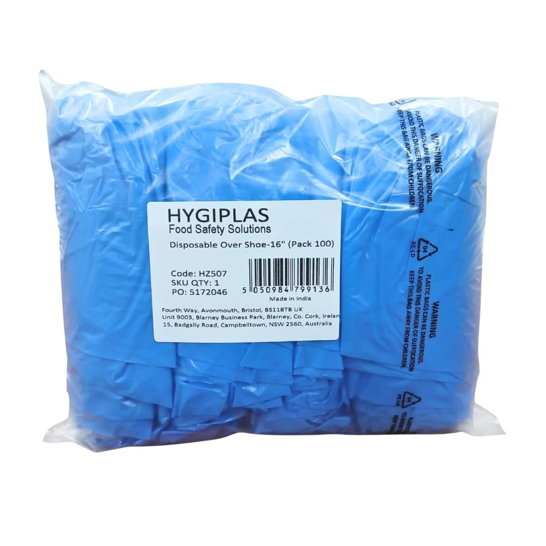 Hygiplas Disposable Overshoe Covers - 16" (100 Pack)