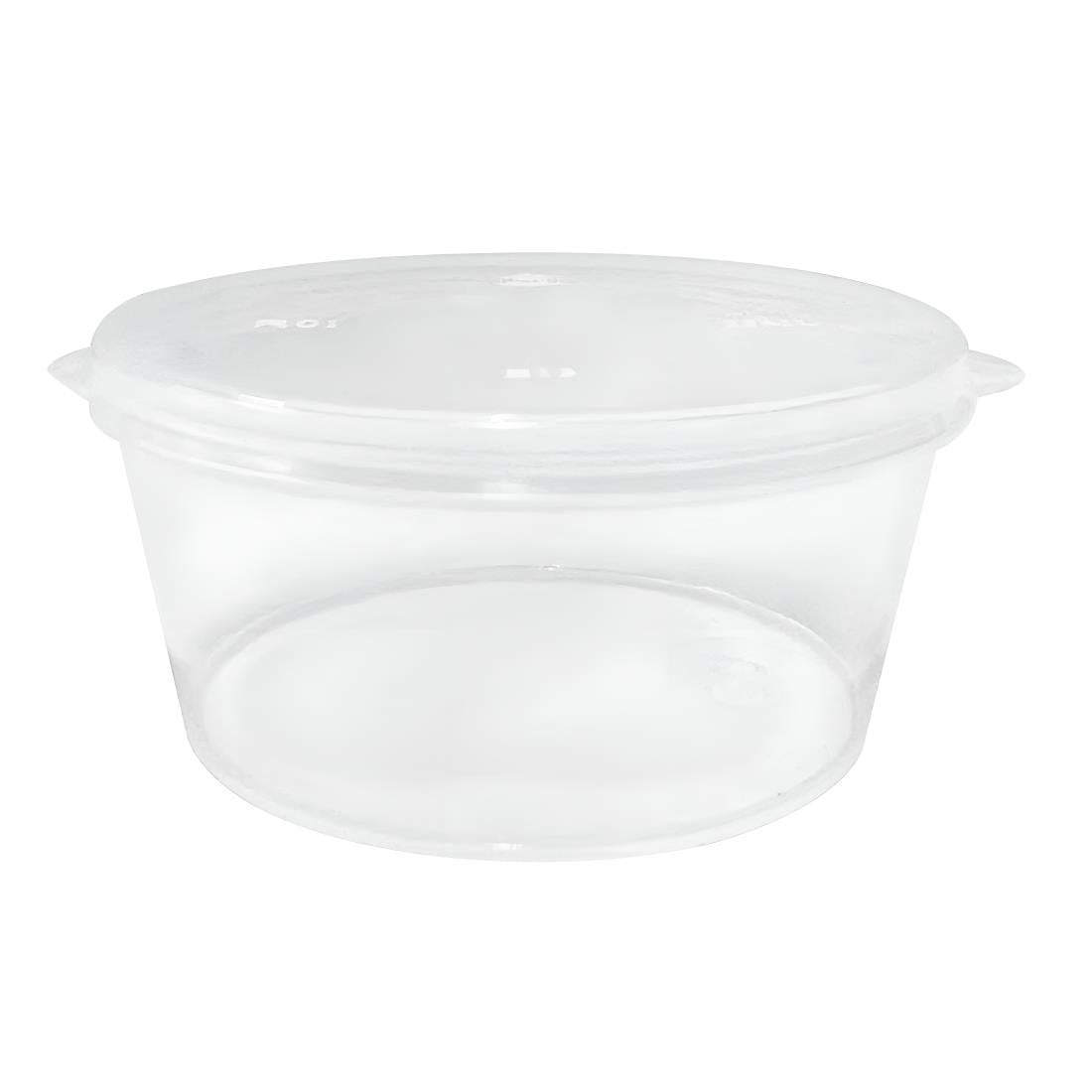 Fiesta Recyclable Portion Pots with Lids 25ml (50 Pack)
