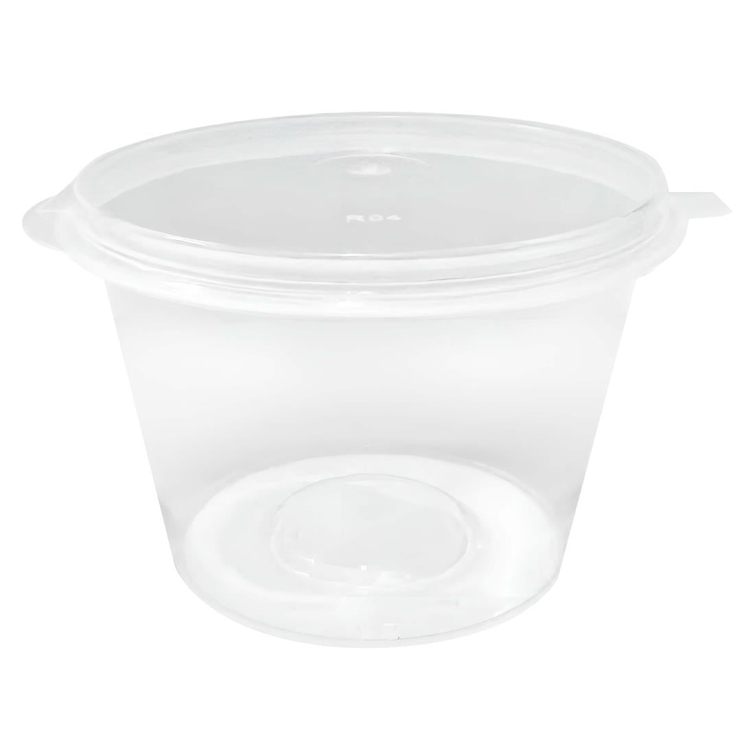 Fiesta Recyclable Portion Pots with Lids 100ml (50 Pack)