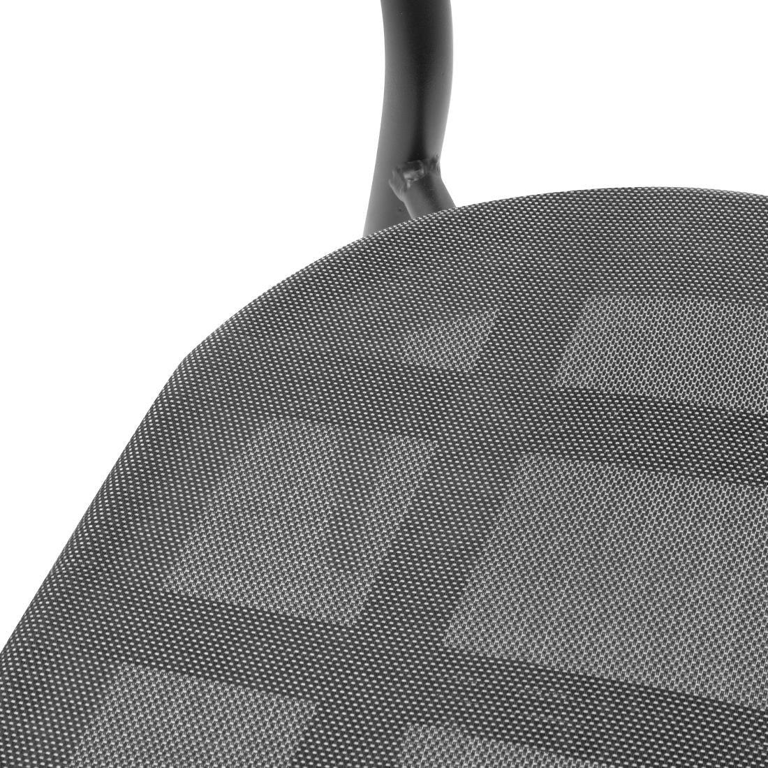 Bolero Santiago Outdoor Armchairs Black (4 Pack)