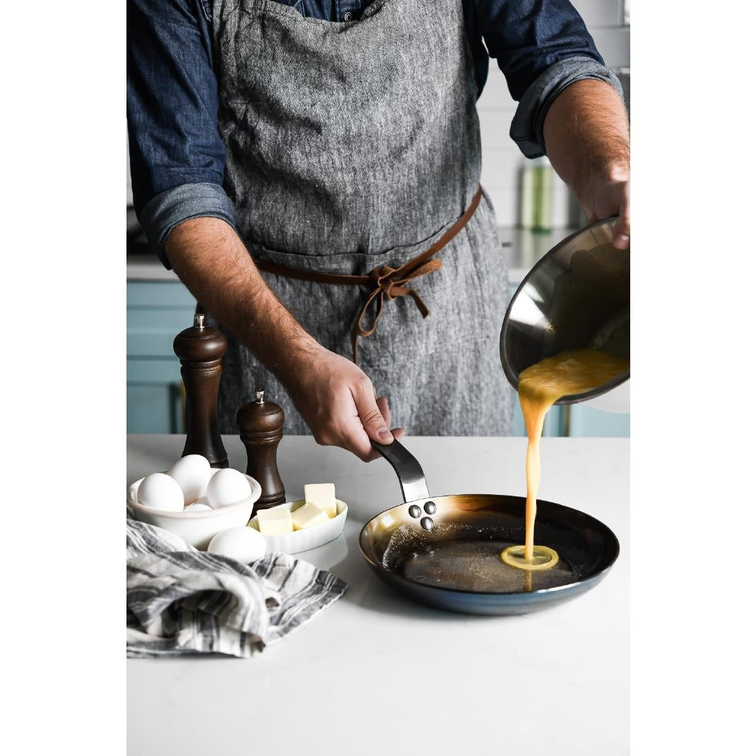 De Buyer Mineral B Omelette Frying Pan 24cm