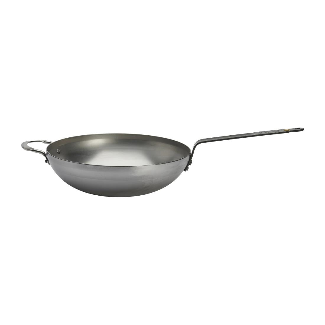 De Buyer Mineral B Rounded Wok with Handle 32cm