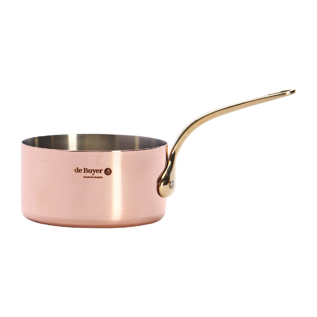 De Buyer Inocuivre Mini Saucepan with Brass Handle 10cm
