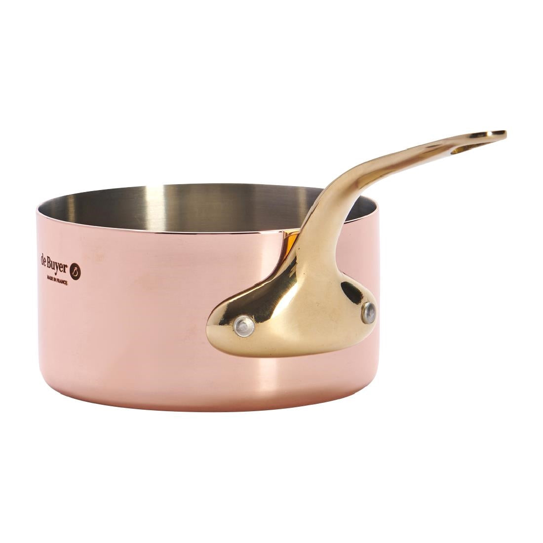 De Buyer Inocuivre Mini Saucepan with Brass Handle 10cm