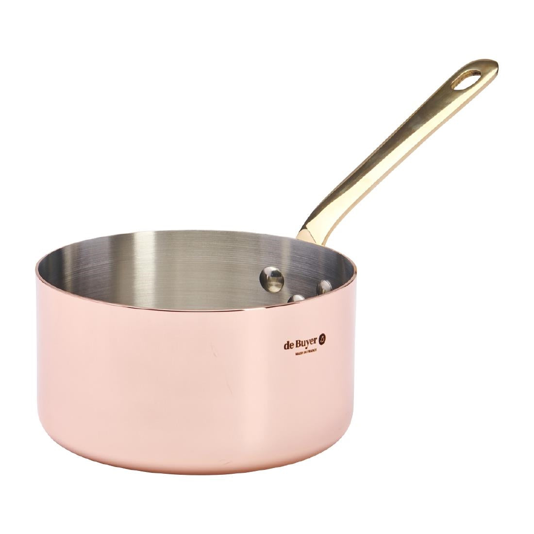 De Buyer Inocuivre Saucepan with Brass Handle 12cm