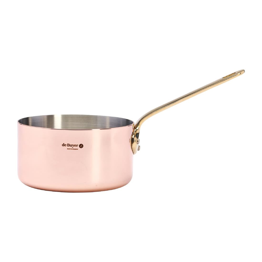 De Buyer Inocuivre Saucepan with Brass Handle 14cm