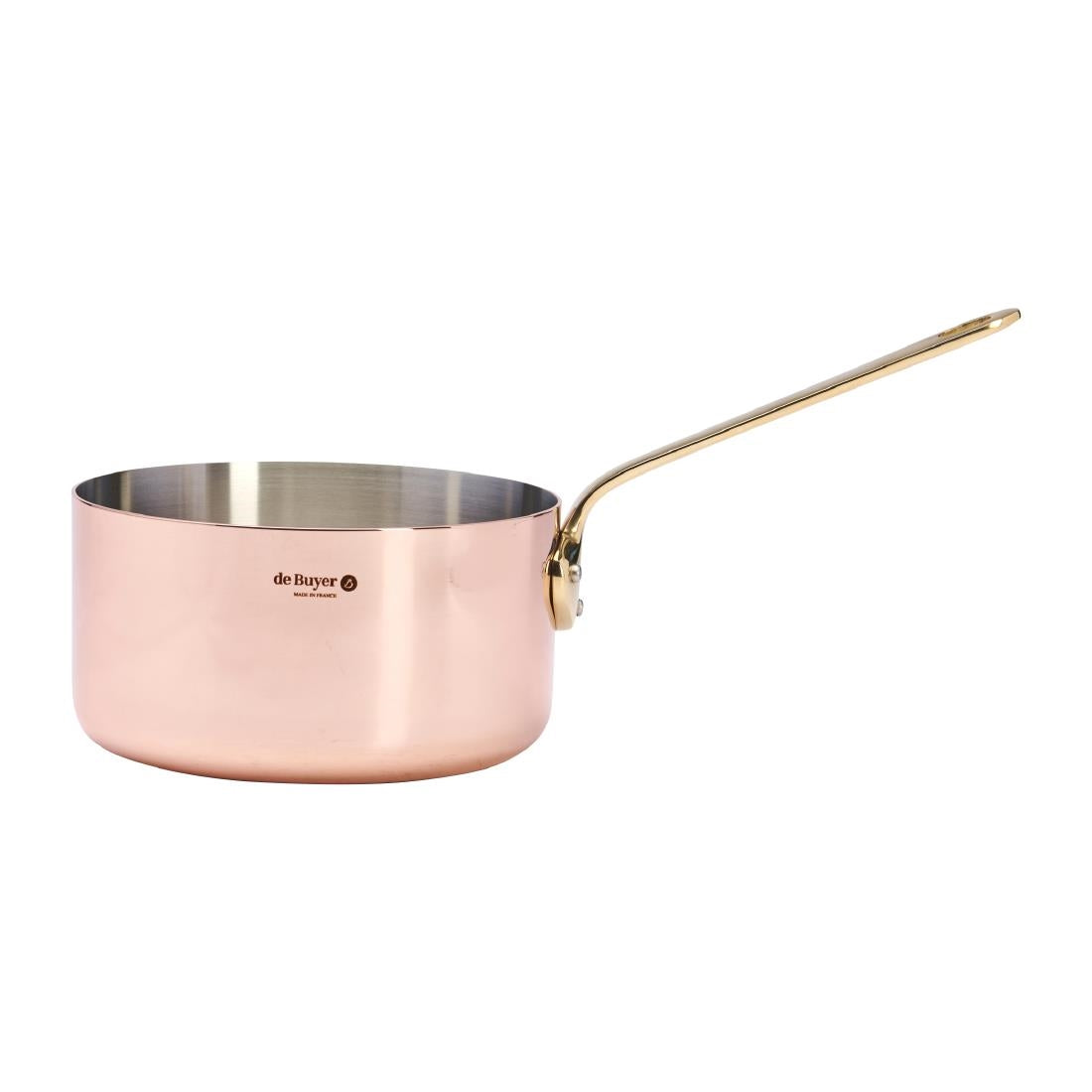 De Buyer Inocuivre Saucepan with Brass Handle 18cm