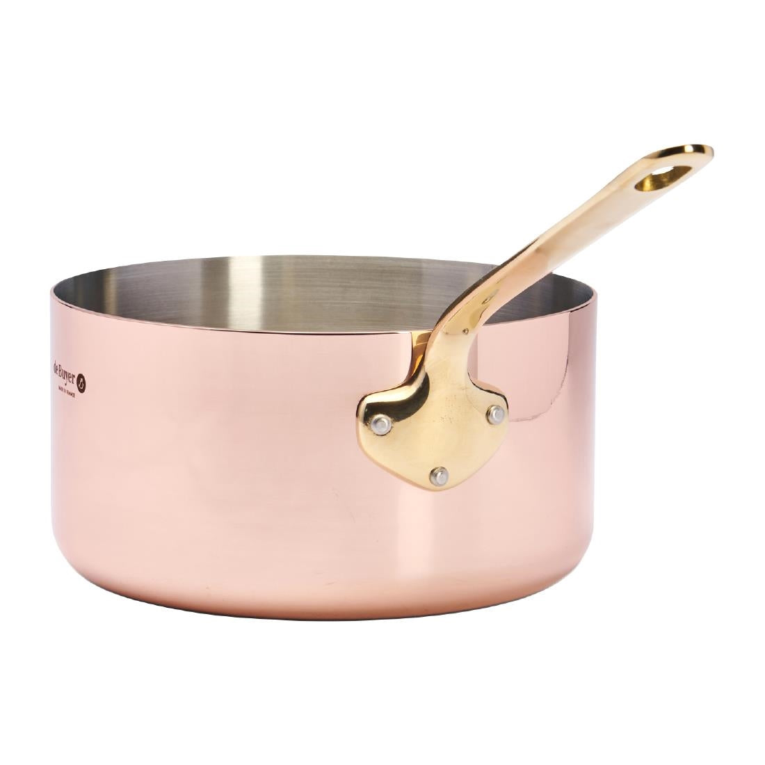 De Buyer Inocuivre Saucepan with Brass Handle 20cm