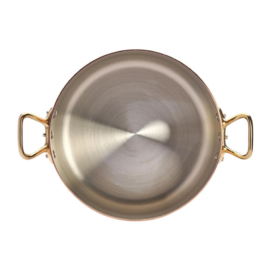 De Buyer Inocuivre Round Stewpan with Lid Brass 24cm