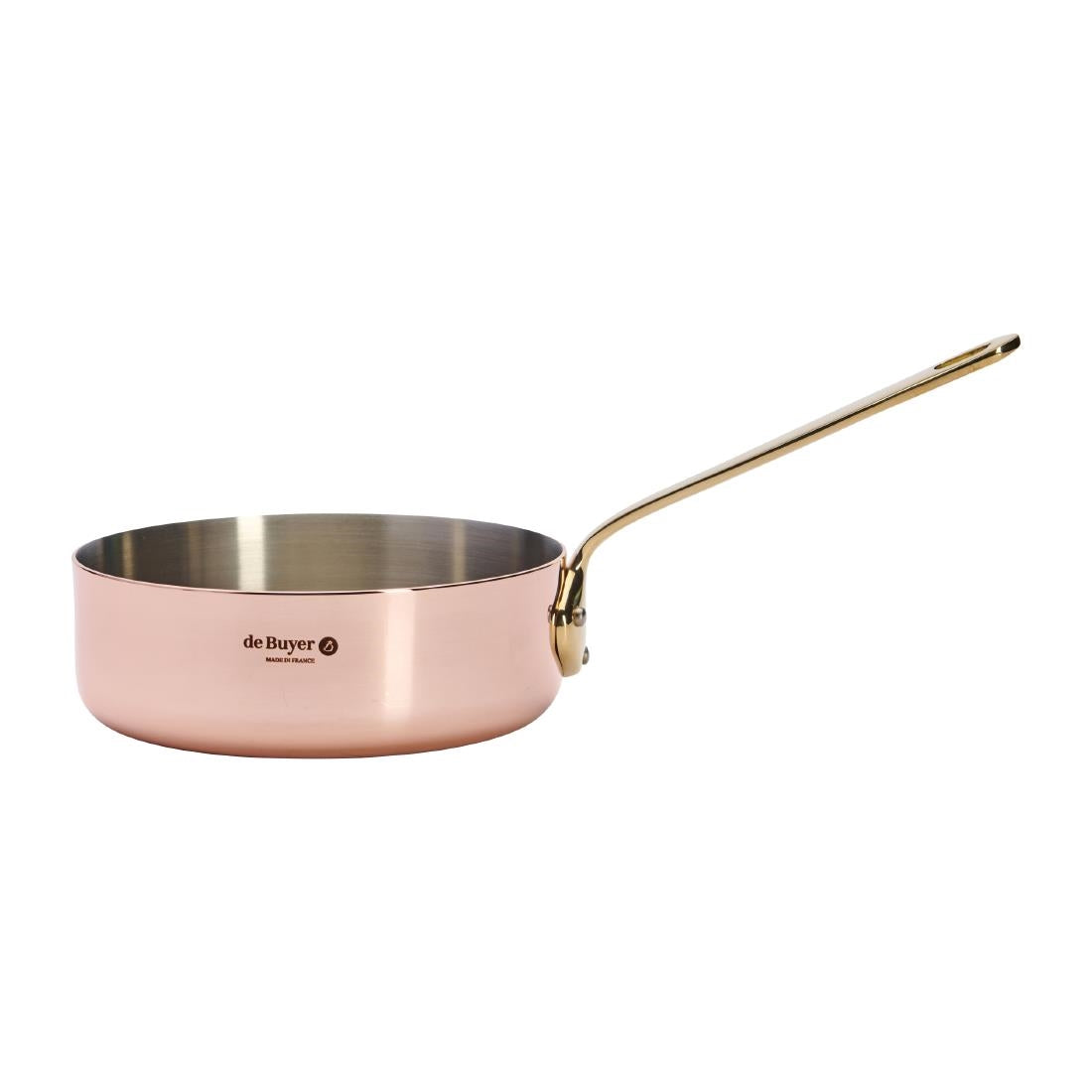 De Buyer Inocuivre Saute Pan Brass 16cm