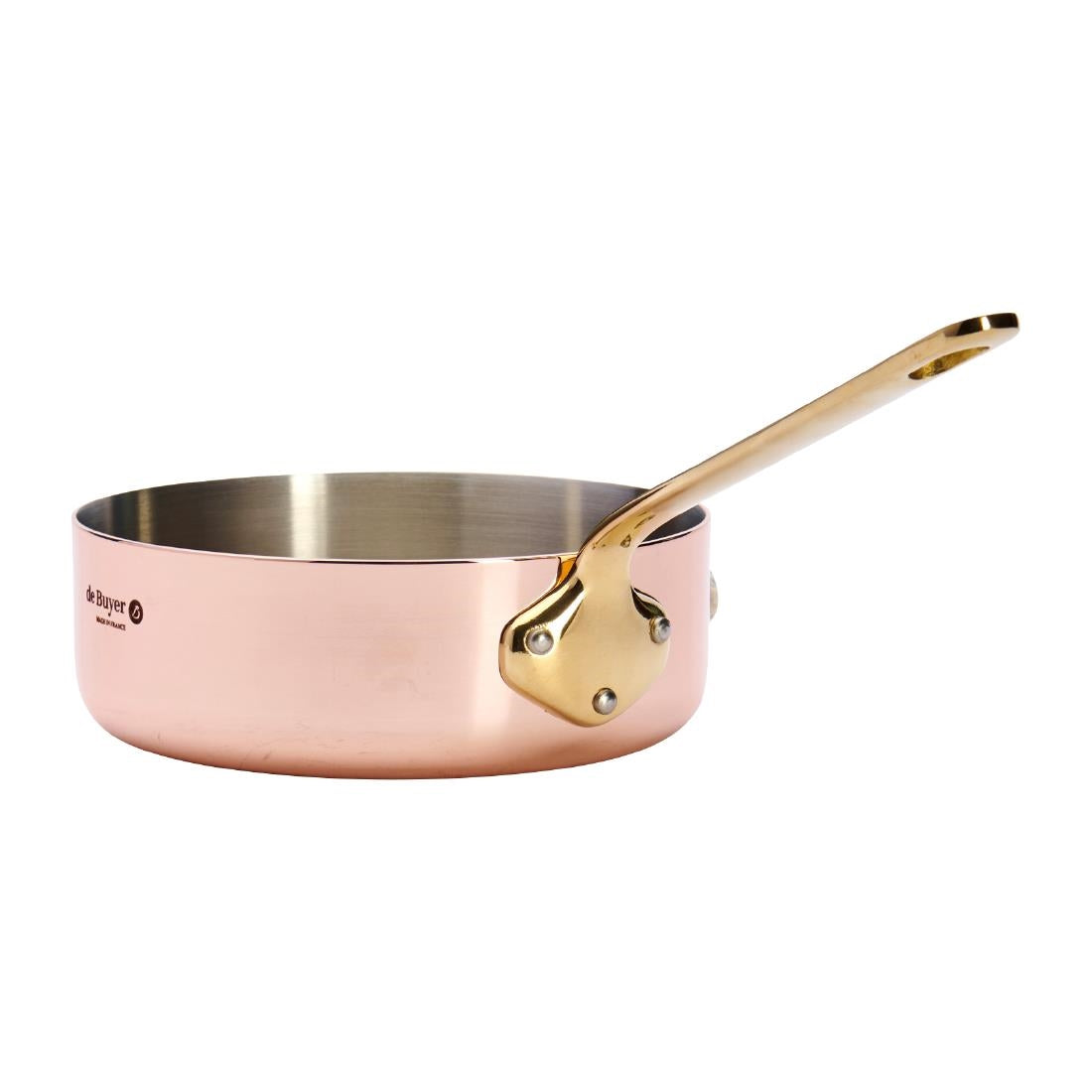 De Buyer Inocuivre Saute Pan Brass 16cm
