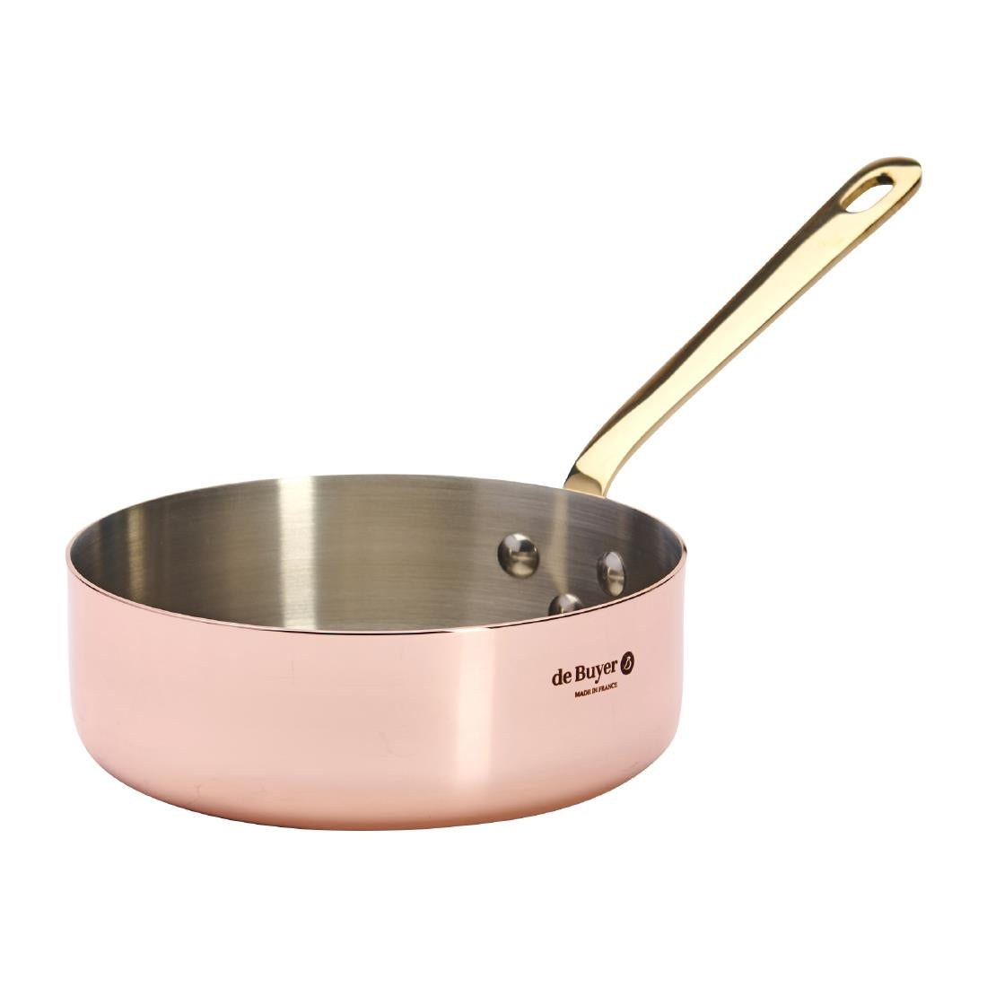 De Buyer Inocuivre Saute Pan Brass 16cm