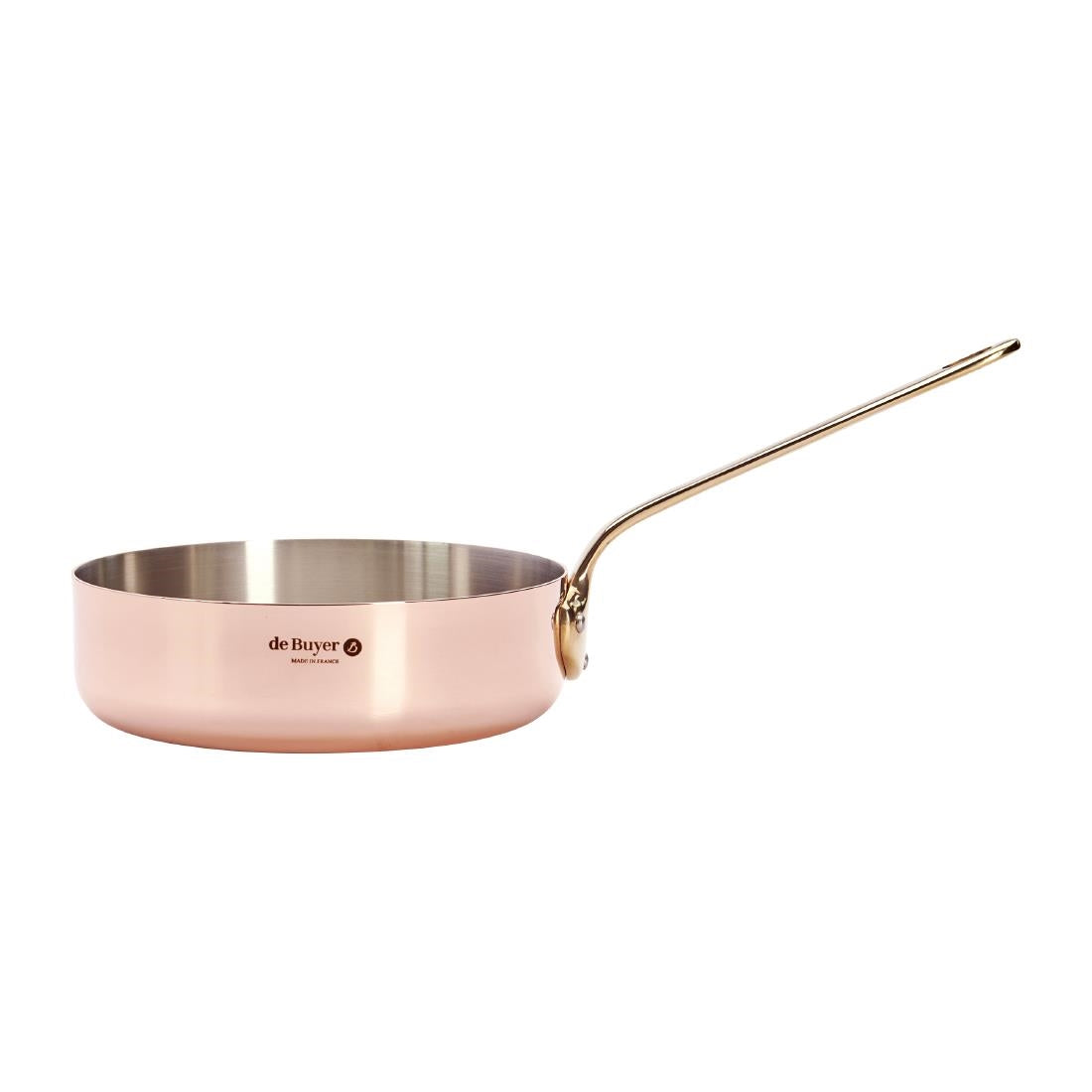 De Buyer Inocuivre Saute Pan Brass 20cm