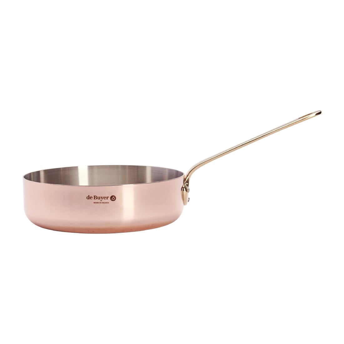 De Buyer Inocuivre Saute Pan Brass 24cm