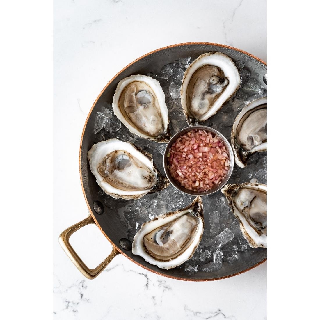 De Buyer Inocuivre Round Dish with Brass Handles 20cm