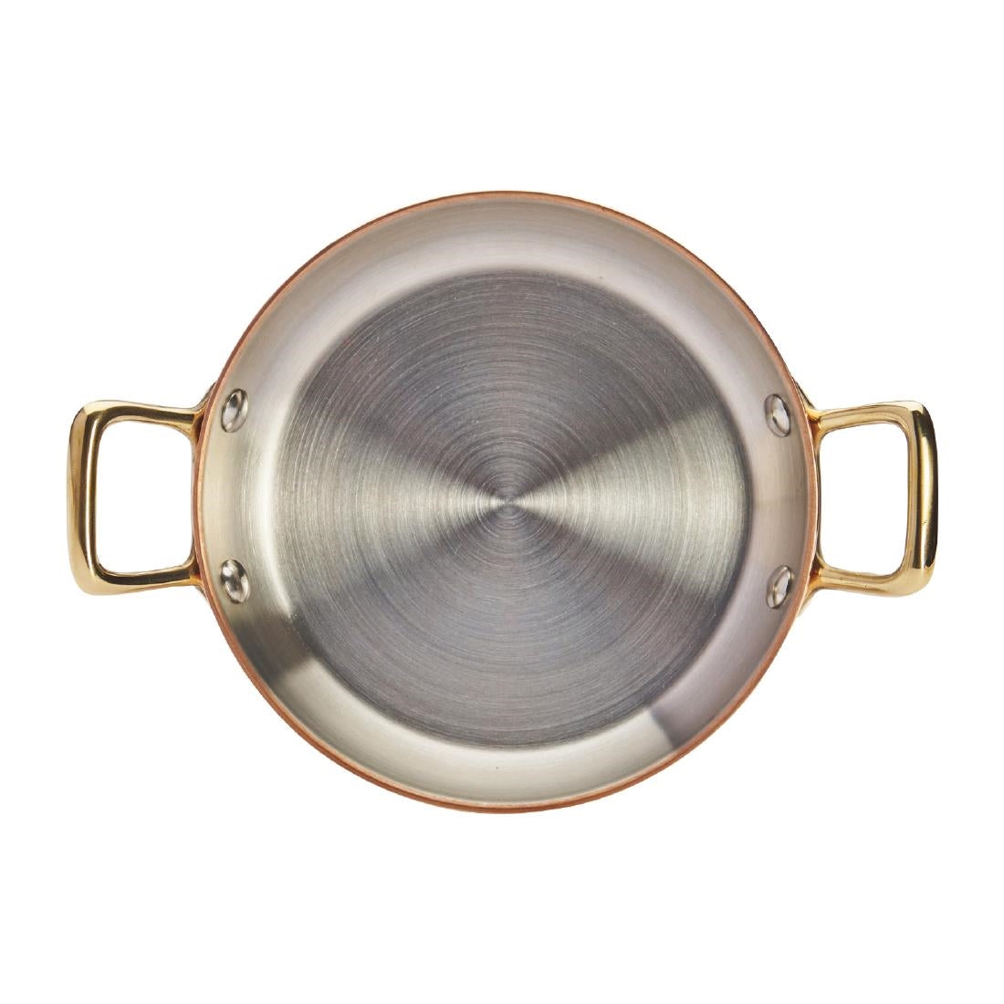 De Buyer Inocuivre Round Dish with Brass Handles 12cm