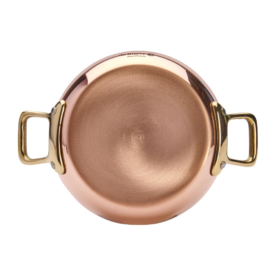 De Buyer Inocuivre Round Dish with Brass Handles 12cm