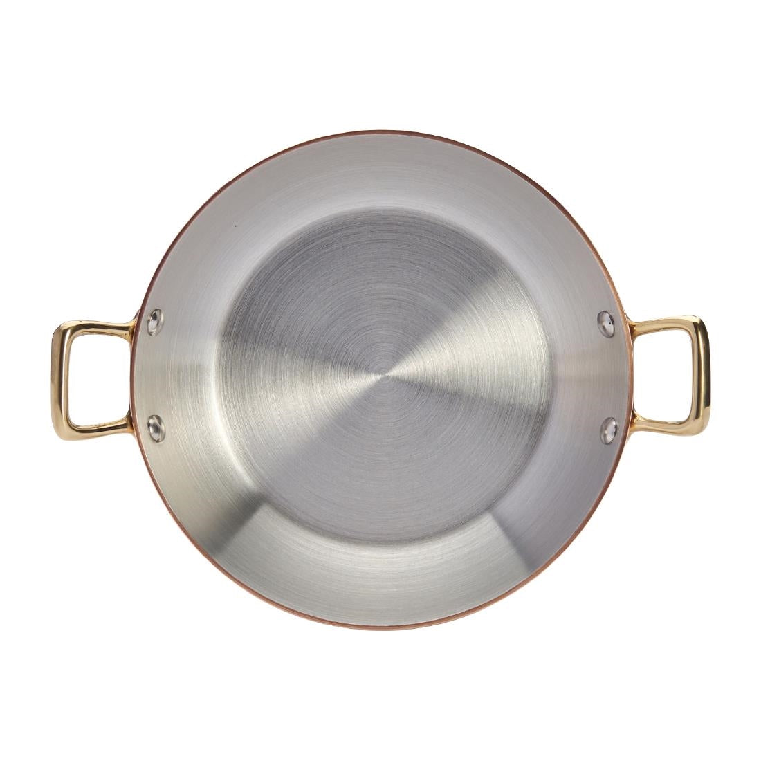 De Buyer Inocuivre Round Dish with Brass Handles 16cm