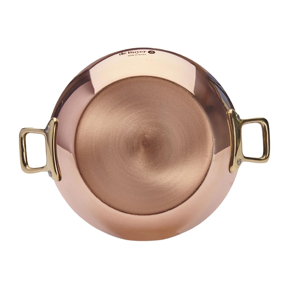De Buyer Inocuivre Round Dish with Brass Handles 16cm