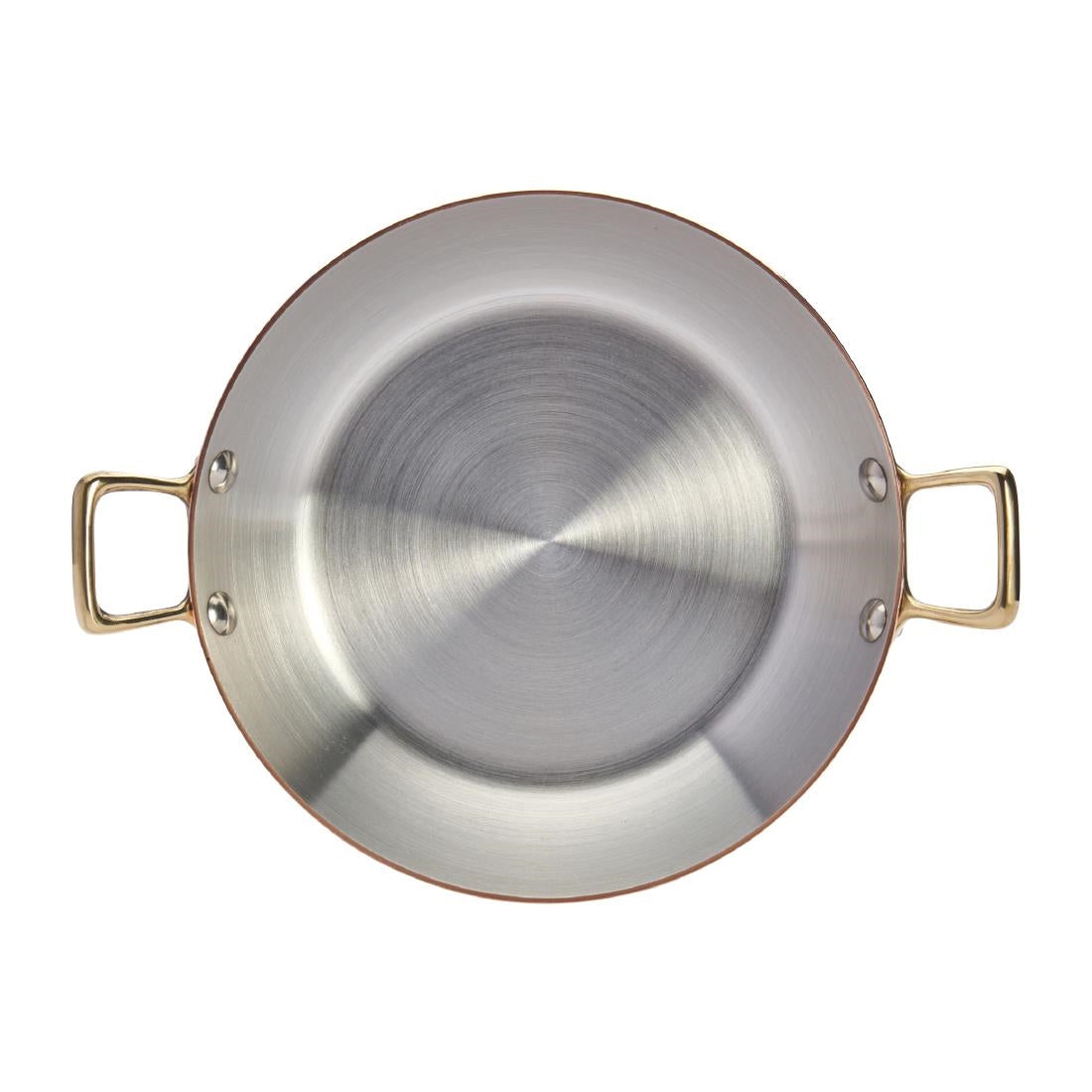 De Buyer Inocuivre Round Dish with Brass Handles 20cm