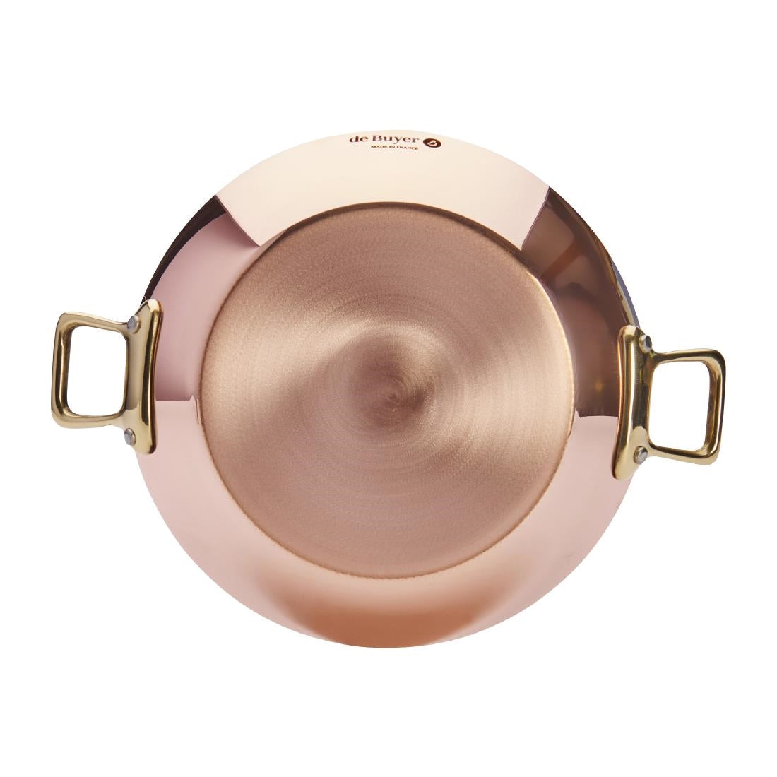De Buyer Inocuivre Round Dish with Brass Handles 20cm