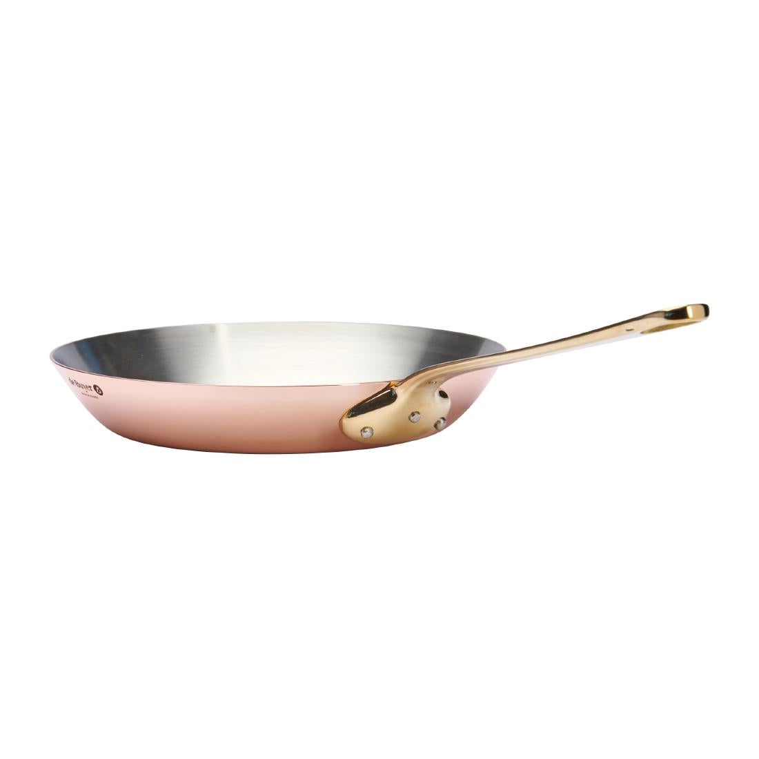 De Buyer Inocuivre Round Frying Pan with Handle Brass 24cm
