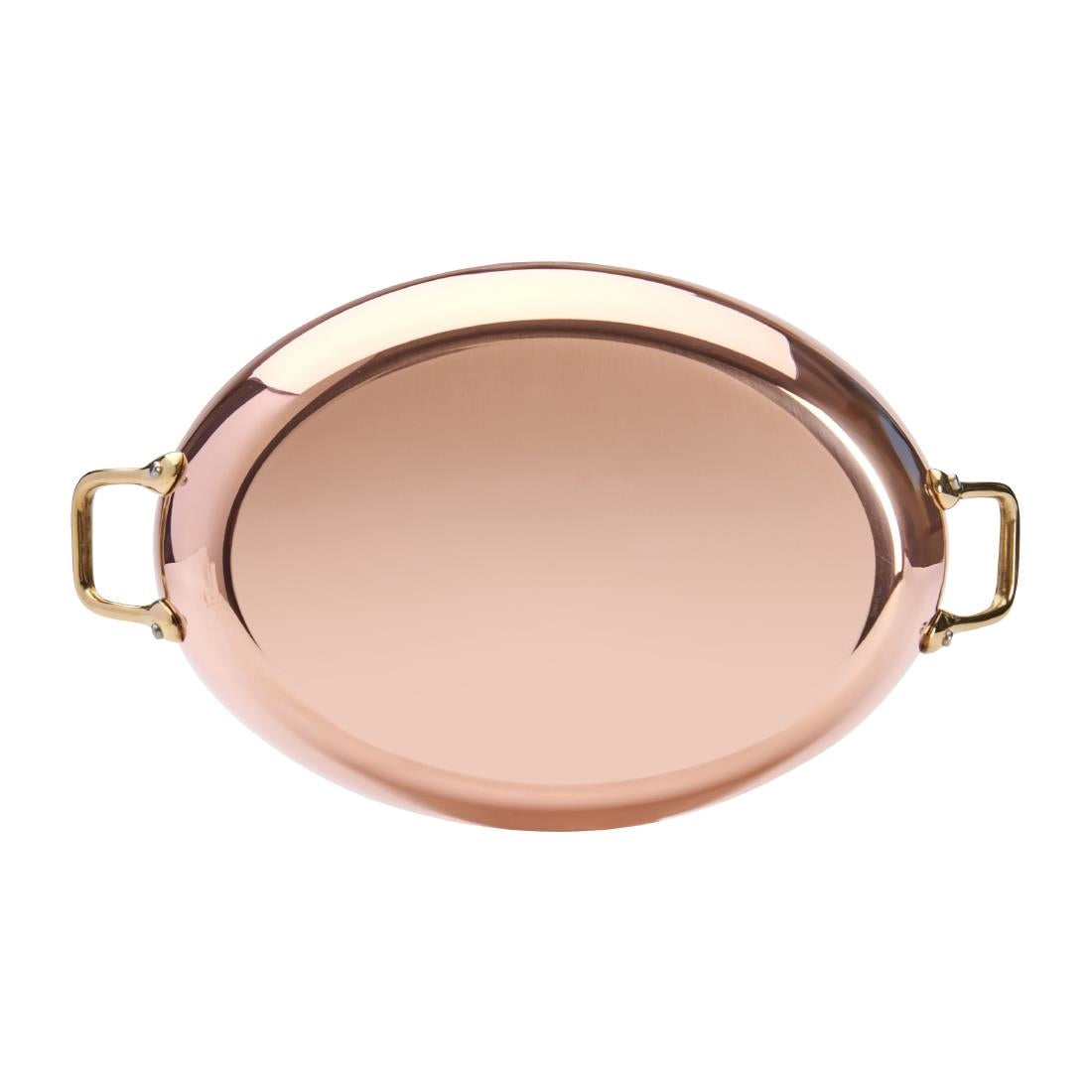 De Buyer Inocuivre Oval Dish with Brass Handles 32cm
