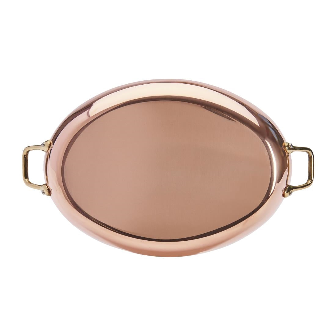 De Buyer Inocuivre Oval Dish with Brass Handles 36cm