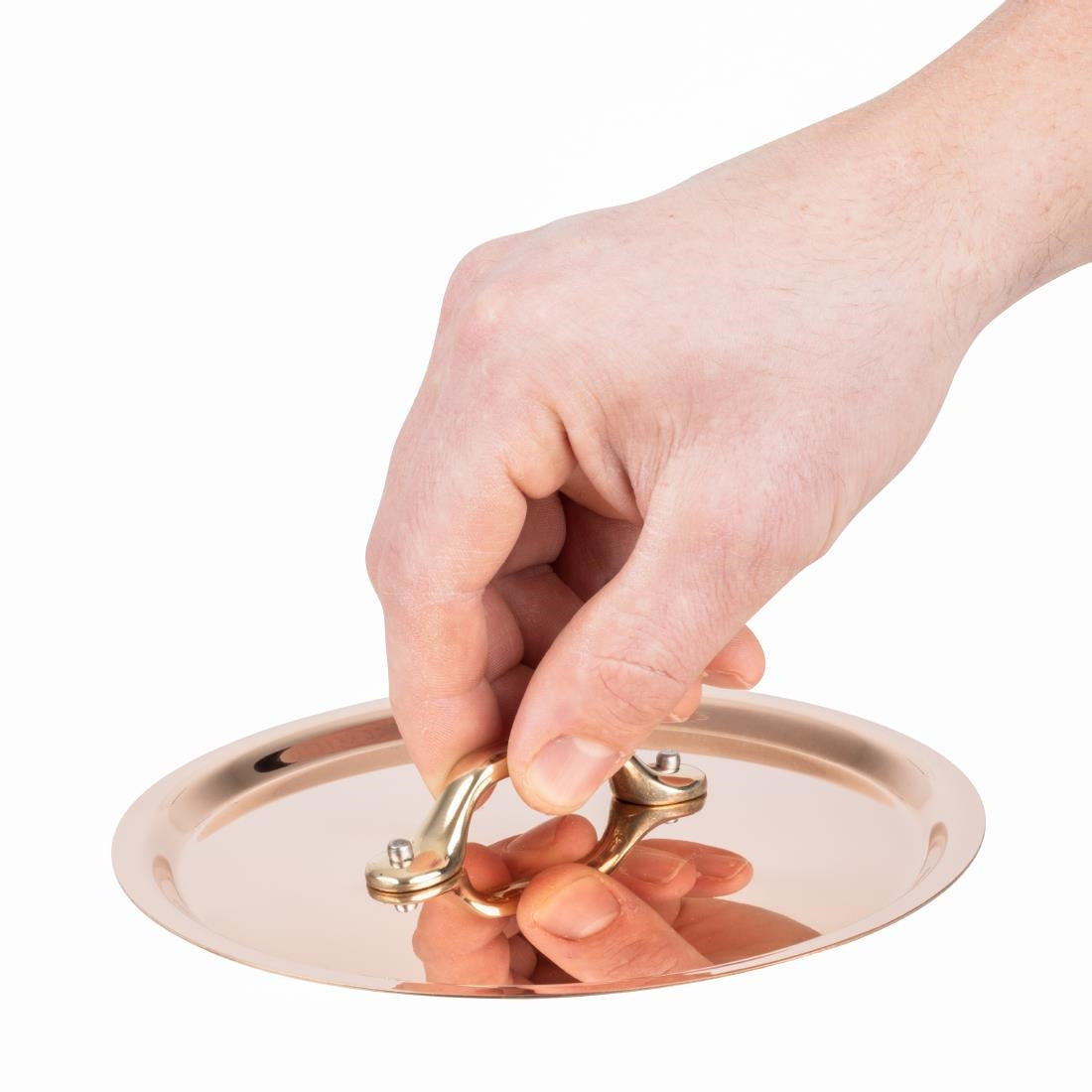 De Buyer Inocuivre Lid with Brass Handle 16cm