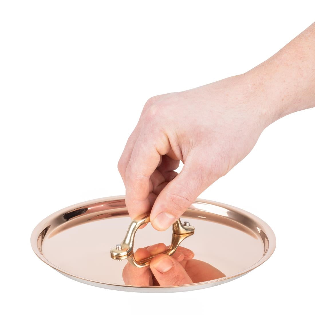 De Buyer Inocuivre Lid with Brass Handle 20cm