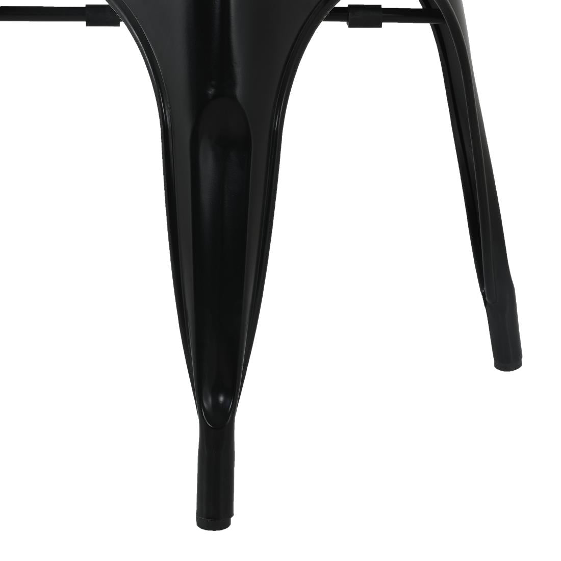 Bolero Bistro Curve Armchairs Black (4 Pack)