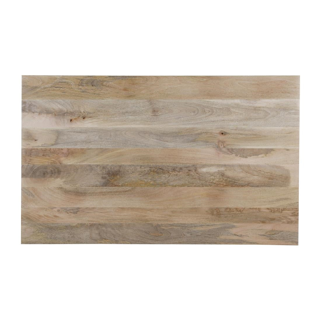 Bolero Bistro Dining Table Mango Wood Top Black Frame 1450mm