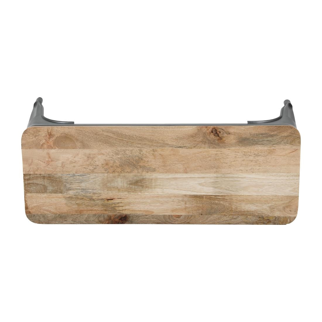 Bolero Bistro Indoor Bench Mango Wood & Gunmetal Frame 1000mm (2 Pack)