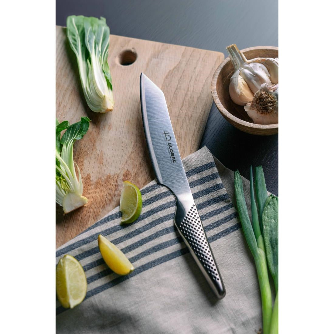 Global 40th Anniversary Limited Edition Kiritsuke Knife Silver 15cm