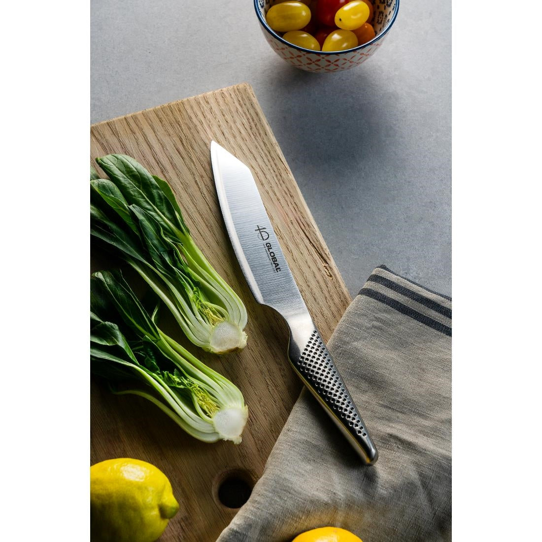 Global 40th Anniversary Limited Edition Kiritsuke Knife Silver 15cm