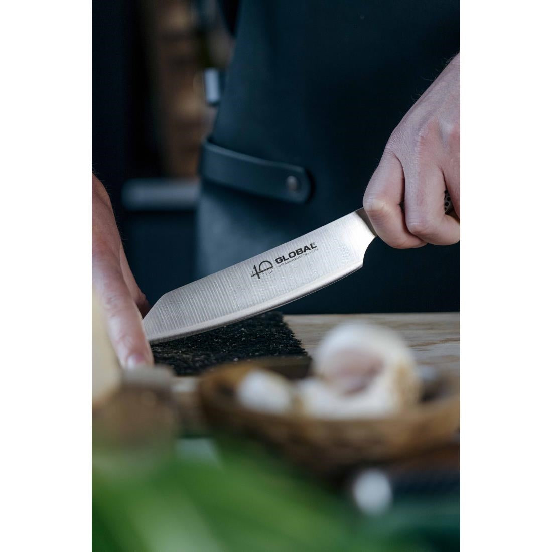 Global 40th Anniversary Limited Edition Kiritsuke Knife Silver 15cm