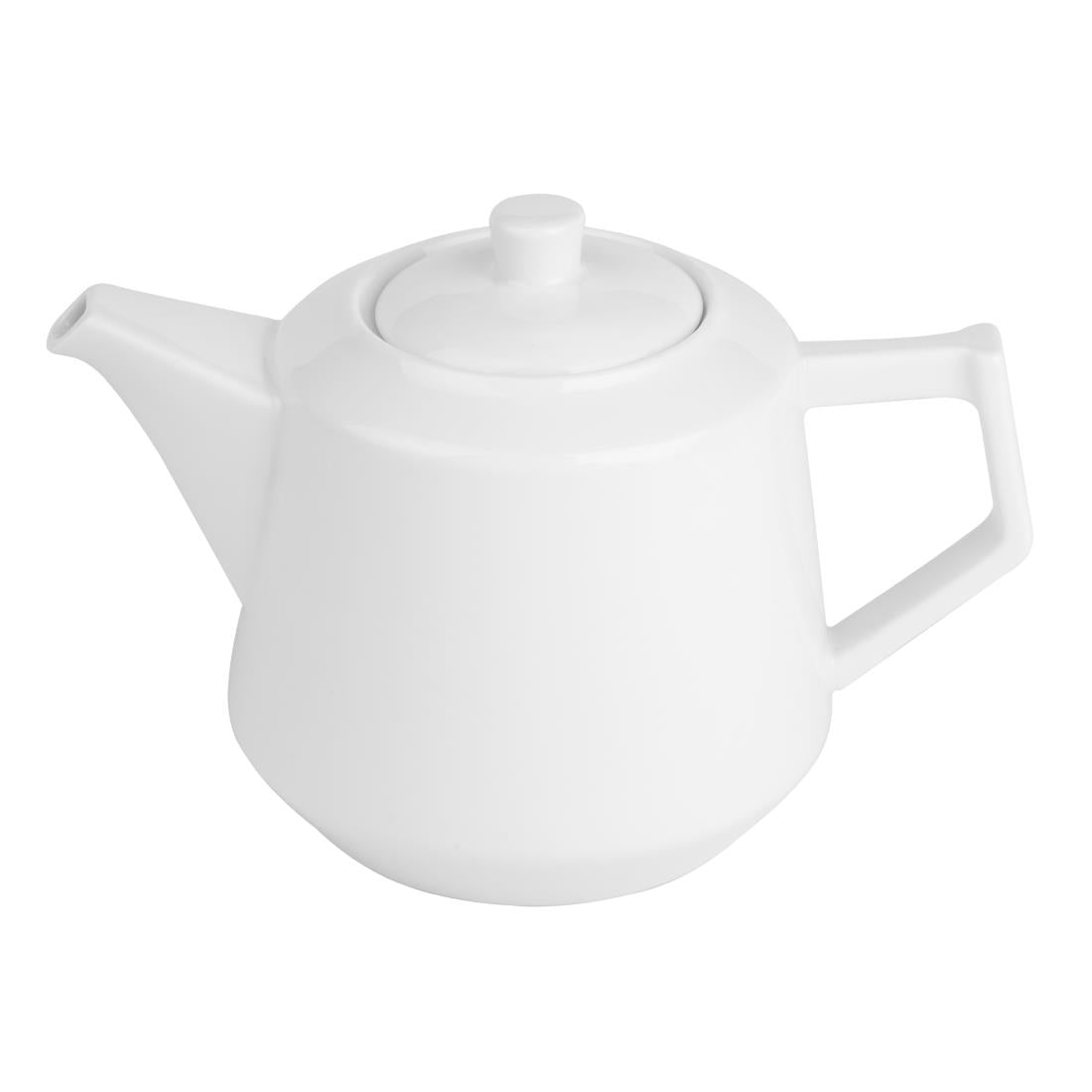 Olympia Whiteware Deco Teapots 820ml (2 Pack)