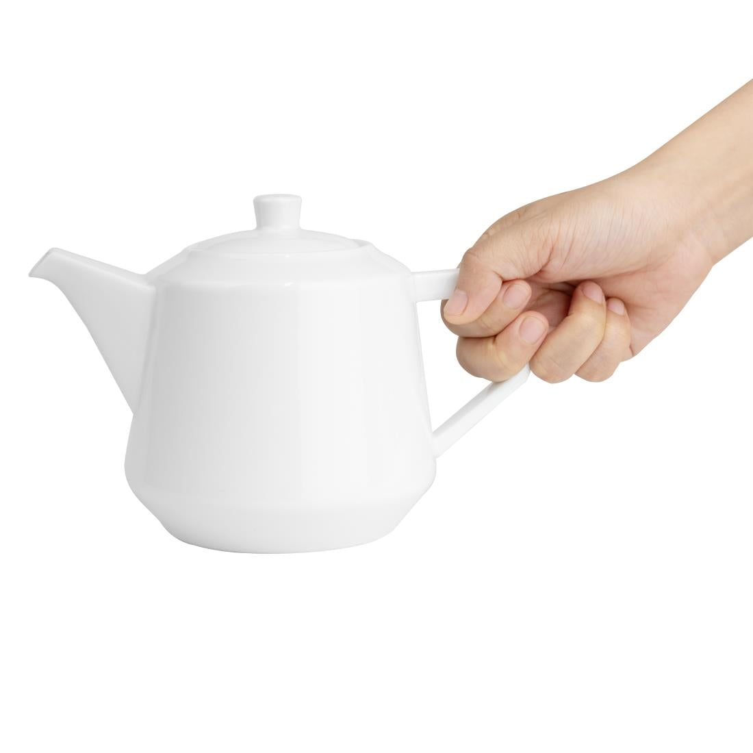Olympia Whiteware Deco Teapots 820ml (2 Pack)
