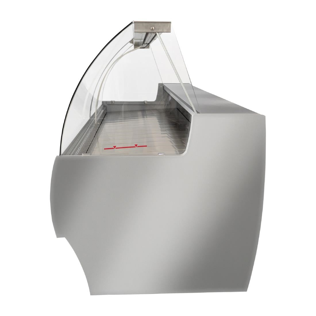 Zoin Barkly Serve Over Counter White with Red Trim 2000mm