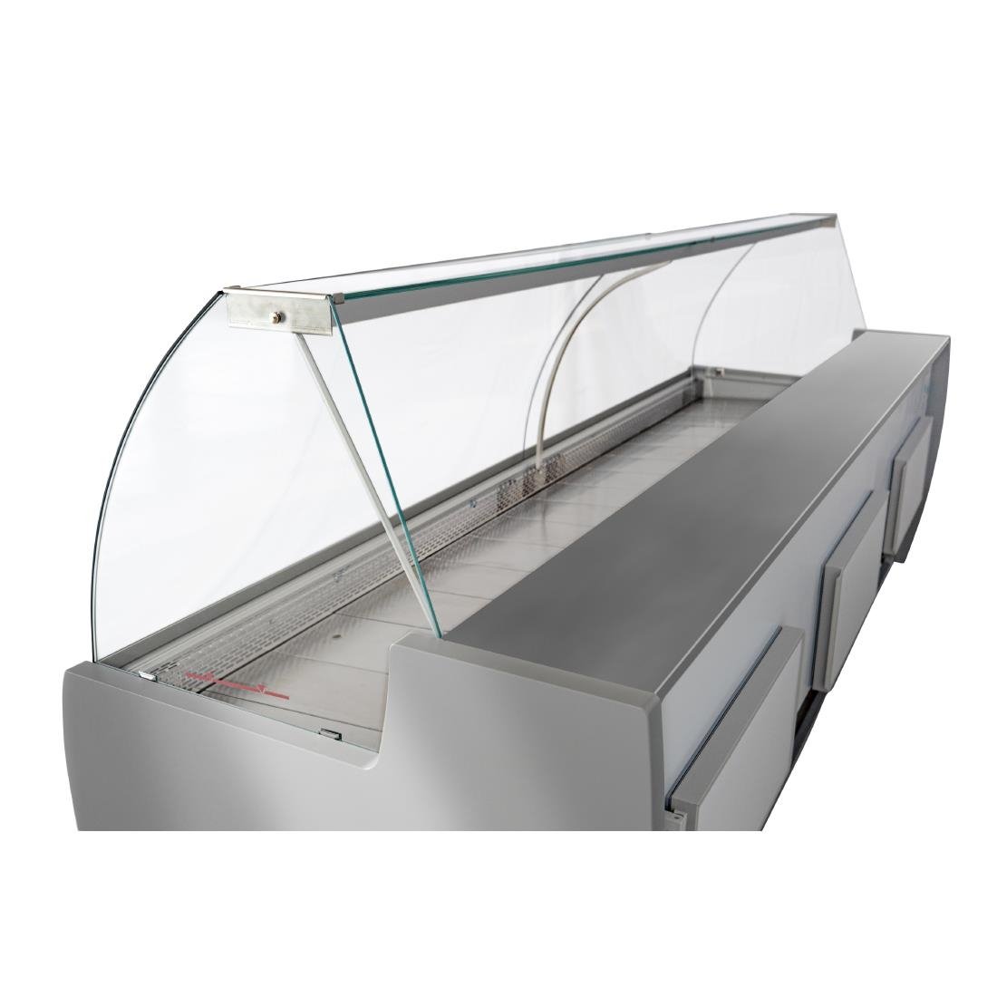 Zoin Barkly Serve Over Counter White with Red Trim 2500mm