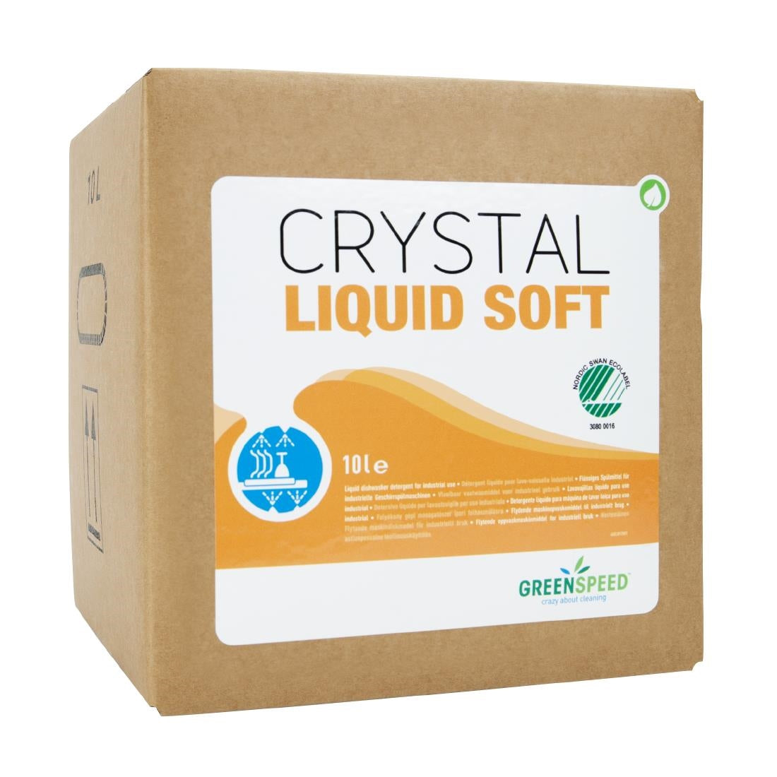 Greenspeed Crystal Liquid Soft Dishwash Detergent Bag-in-Box 10Ltr