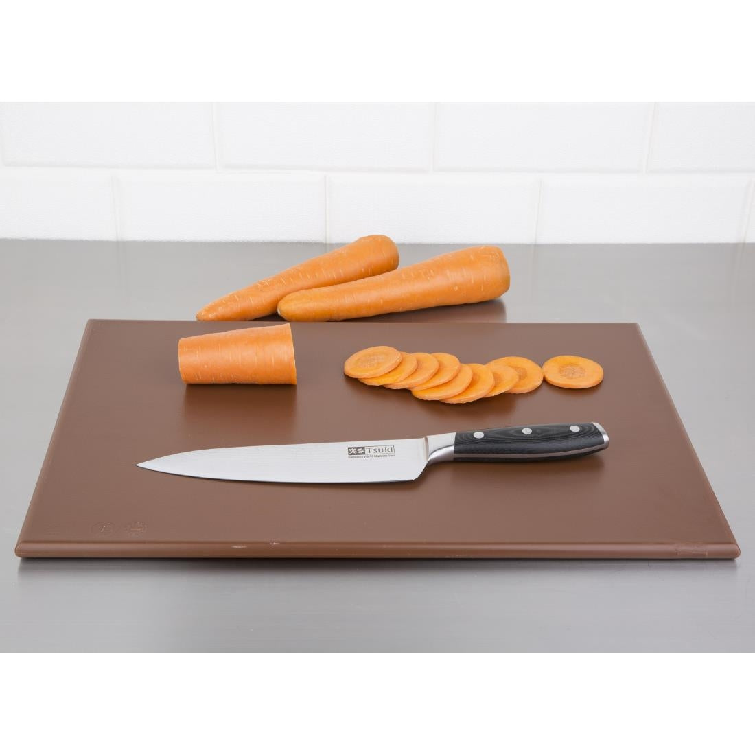 Hygiplas High Density Brown Chopping Board 450x300x12mm