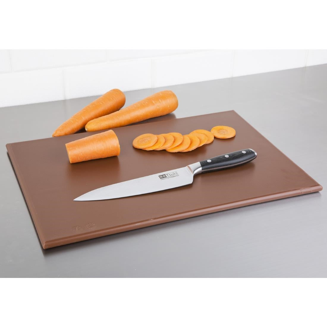 Hygiplas High Density Brown Chopping Board 450x300x12mm
