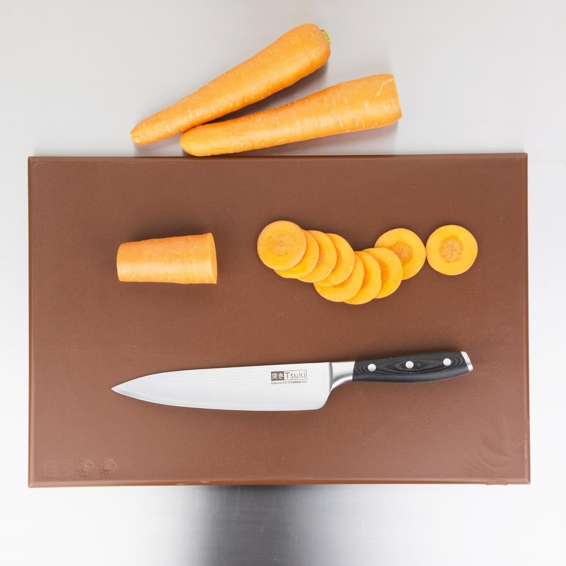 Hygiplas High Density Brown Chopping Board 450x300x12mm